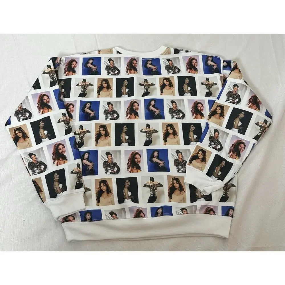 Selena print all over crewneck sweater Limited edition Size 13/14 Latin Pop - Picture 2 of 4